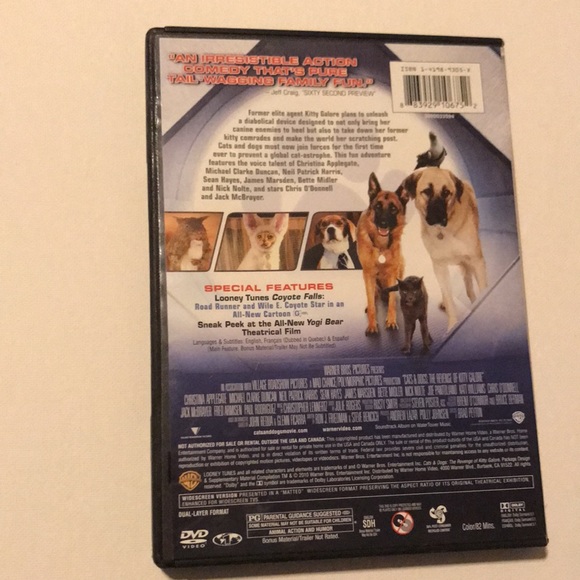 Two DVDs: Cats and Dogs and Cats & Dogs 2: The Revenge of Kitty Galore - Picture 7 of 10